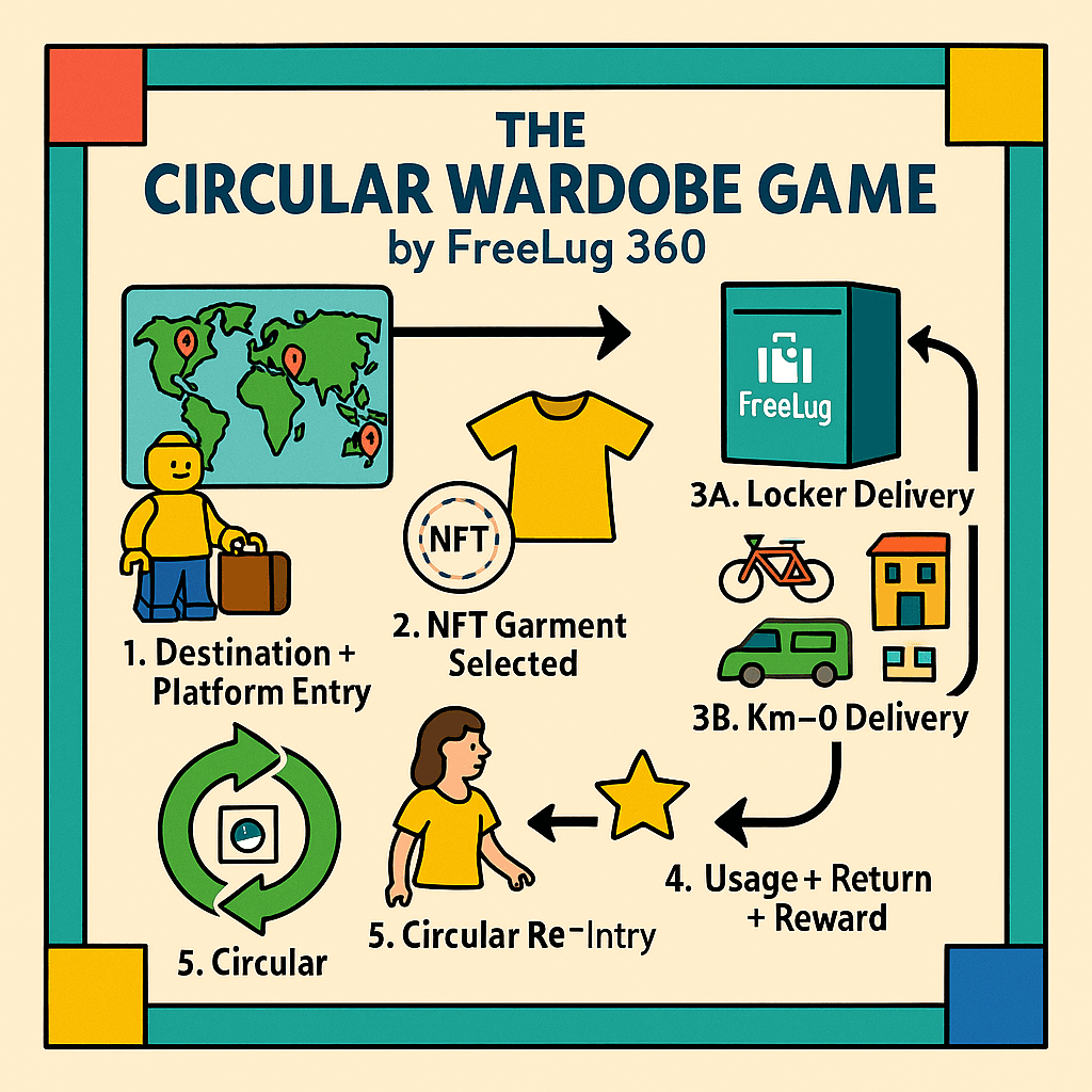 FreeLug 360 — The Circular Wardrobe Game